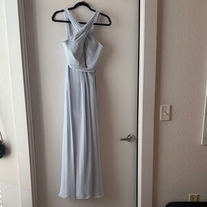 Elegant Light Blue Women's Dress